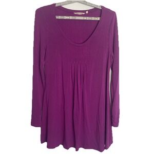 Soft Surroundings Orchid Pull Over‎ Baby Doll TUNIC Top Size S